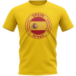 Spain Football Badge T-Shirt (Yellow)