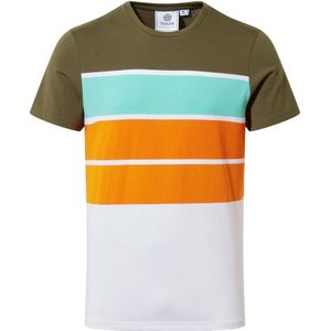 TOG24 Heren Whitwick Stripe T-shirt (L) (Khaki)