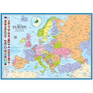 Puzzel Eurographics - Kaart van Europa, 1000 stukjes