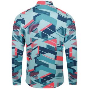 Umbro Heren Premier Graphic Print Midlayer (XL) (Aqua Haze/Latigobaai/Lava Roze)