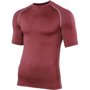 Rhino Heren Sport Basislaag Korte Mouwen T-Shirt (S/M) (Marron)