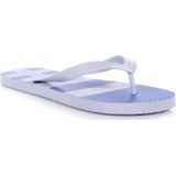 Regatta Heren Bali gestreepte teenslippers (42 EU) (Lapis Blauw/Wit)