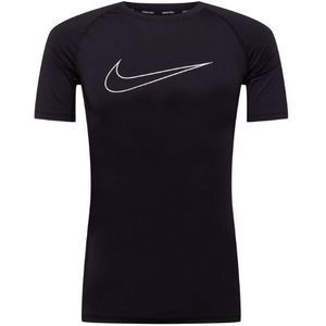 Nike Pro Dri-Fit Tight Fit Shirt korte mouwen Heren - Zwart