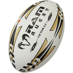 Victor-Elite  2.0 Wedstrijdbal - Improved inflight-valve - 3D grip  - Nr. 1 Rugby Merk in Europe Size 4 Kwaliteit en Klasse