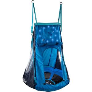 Hudora Nestschommel Cosmos met Tent LED