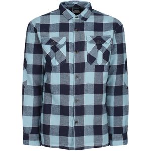 Regatta Heren Shelford geruit gewatteerd overhemd (3XL) (Blauw)