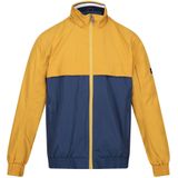 Regatta Heren Shorebay Colour Block Waterdichte Jas (S) (Goud stro/donker denim)