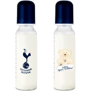 Tottenham Hotspur FC Officiële babyvoedingsfles (2-pack) (250ml) (Marine / Wit)