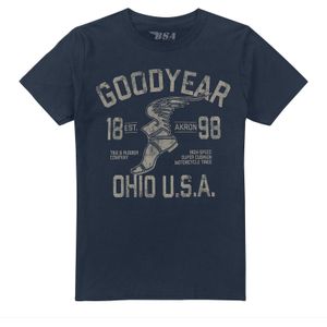 Goodyear Heren Ohio USA T-Shirt (M) (Marine)