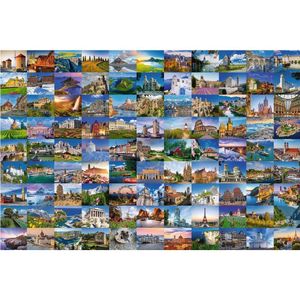Puzzel Ravensburger - 99 mooie plekken in Europa, 3000 stukjes
