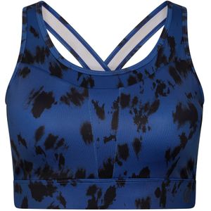 Dare 2B Dames/Dames Mantra Tie Dye Gerecycleerde Sport Beha (XL) (Ruimte Blauw)