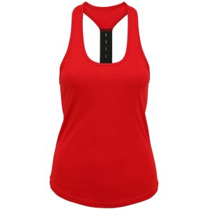 Tri Dri Vrouwen/dames Performance Strap Back Vest (XL) (Vuurrood)