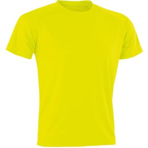 Spiro Heren Aircool T-Shirt (S) (Flo Geel)