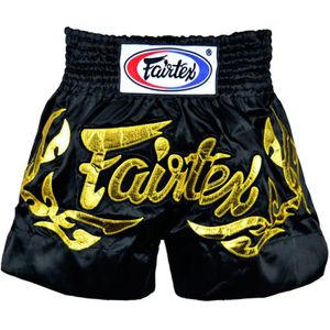 Fairtex Muay Thai Shorts - Eternal Gold - zwart / goud - L