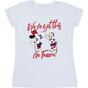 Disney Dames/Dames Minnie Daisy We´ve Got This Katoenen T-Shirt (S) (Wit)