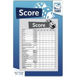Clown Games Scoreblok - 50 Vel - Geschikt voor 1-6 spelers - Vanaf 5 jaar