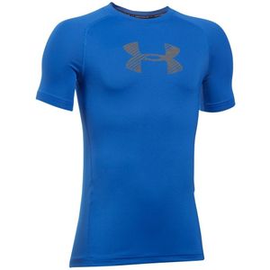 Under Armour - HeatGear® Shortsleeve - Blauw Shirt - 122 - 127