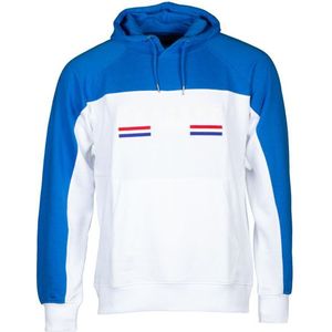 Trevor sweater hoodie heren blauw/wit maat M