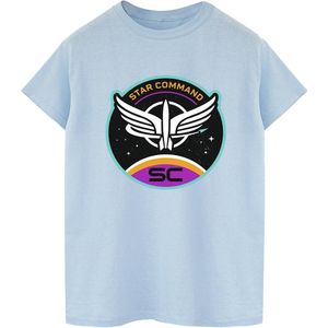 Disney Dames/Dames Lightyear Sterren Commando Cirkel Katoenen Vriend T-shirt (S) (Babyblauw)