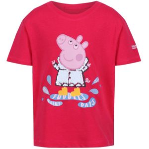 Regatta Kinder/Kids Peppa Pig T-shirt met korte mouwen en opdruk (104) (Heldere Blush)