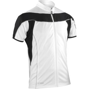 Spiro Heren Bikewear Full Zip Performance Jacket (XL) (Wit/zwart)