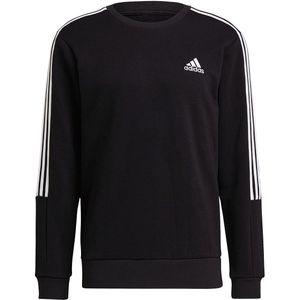 adidas - Performance Essentials Cut 3S Sweater - Zwarte Sweater - L