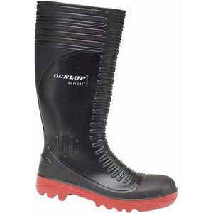 Dunlop Acifort A252931 Ribbed Full Safety Wellington / Herenlaarzen (46 EUR) (Zwart)