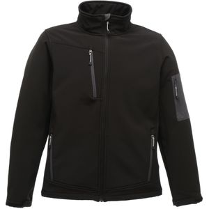 Regatta Opmerkelijk Heren Arcola 3 Layer Softshell Jasje (Waterdicht en Ademend) (S) (Zwart / Seal Grey)