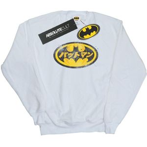 DC Comics Dames/Dames Batman Japans Logo Geel Sweatshirt (XL) (Wit)