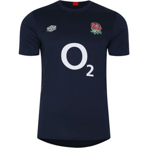 Umbro Heren 23/24 Engeland Rugby Sport T-shirt (M) (Marineblazer/jurkblauw/scharlakenrood)
