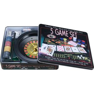 Pegasi 5 in 1 Casino set - Texas Hold'em Poker Set