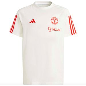 Adidas Manchester United Fc 23/24 Tiro Junior Short Sleeve T-shirt Training Wit 15-16 Years