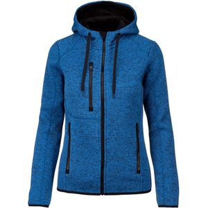 Proact Dames/dames Heather Hooded Jacket (XL) (Licht Koninklijk Blauw Melange)