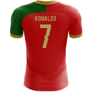 2022-2023 Portugal Flag Home Concept Football Shirt (Ronaldo 7) - Kids