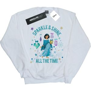 Disney Dames/Dames Prinses Jasmine Fonkeling en Glans Sweatshirt (XL) (Wit)