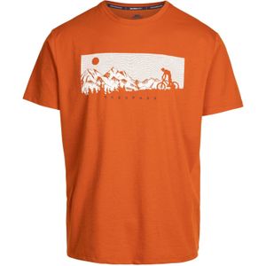 Trespass Heren Nellow Biker T-Shirt (3XL) (Verbrande oranje mergel)