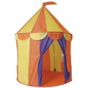 Paradiso toys Speeltent circus 95 x 125 cm geel/oranje