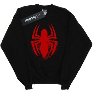 Marvel Jongens Spider-Man Logo Emblem Sweatshirt (116) (Zwart)