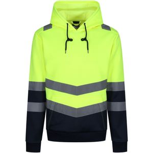 Regatta Heren Overhead High-Vis Hoodie (XL) (Geel)