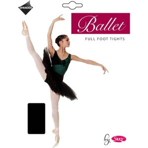 Silky Dames/dames Dansballet panty's Volle Voet (1 Paar) (Large) (Zwart)