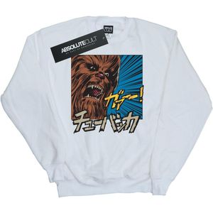 Star Wars Dames/Dames Chewbacca Roar Pop Art Sweatshirt (L) (Wit)
