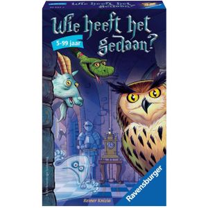 Ravensburger Wie heeft het gedaan? - Pocketspel | Leeftijd 5+ | 2-5 spelers | Ontdek- en reactiespel