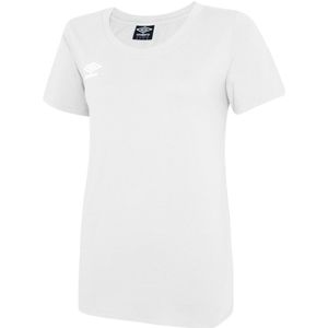 Umbro Dames/Dames Club Vrijetijds-T-shirt (M) (Wit/zwart)