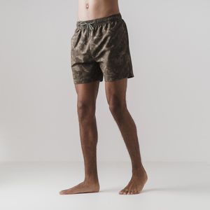 Born Rich Heren Persie Camo Zwemshort (S) (Donker Olijf Camo)