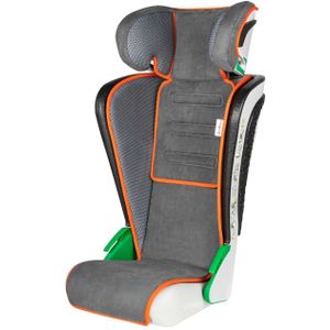 Autostoel voor kinderen met een hoogte van 100 - 135 cm, Noemi, Walser, 3 - 8 jaar, antraciet - oranje