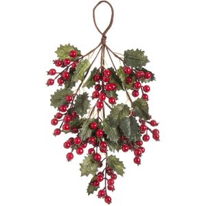 Deurhanger Kerstmis Rood Groen Plastic Kabel Foam 42 cm