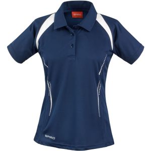 Spiro Dames/Dames Team Spirit Poloshirt (36 DE) (Marine / Wit)