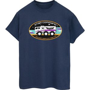 Disney Dames/Dames Lightyear Rover Deployment Katoenen Vriendje T-shirt (M) (Marineblauw)