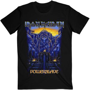 Iron Maiden Unisex Adult Dark Ink Powerslaves T-Shirt