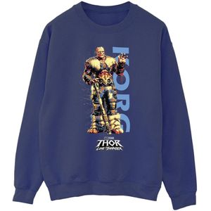 Marvel Mens Thor Love And Thunder Korg Wave Sweatshirt